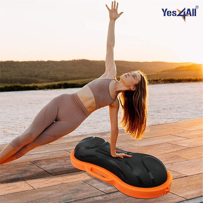 Yes4All 880LBS Premium Half Ball Balance Trainer, Stability Ball, Half Yoga Ball, Combo with Pilate Ball and Resistance Band for Exercises, Home Gym, Full Body Workouts