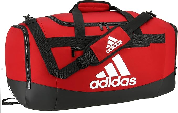 adidas Unisex Adult Defender 4 Medium Duffel Bag, Team Power Red, One Size