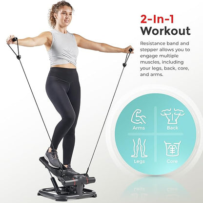 Sunny Health & Fitness 2-in-1 Premium Power Stepper