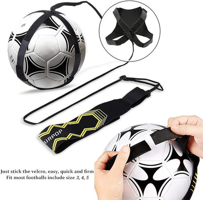 Soccer/Volleyball/Rugby Trainer, Football Kick Throw Solo Practice Training Aid Control Skills Adjustable Waist Belt for Kids Adults