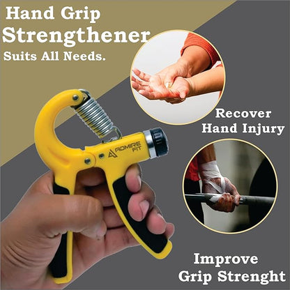 Admirefit-Hand Training Arm Strength Adjustable Spring Hand Grip 22-88 Lbs (10-40kg) Hand Gripper Finger Strengthener for Muscle Building and Injury Recover