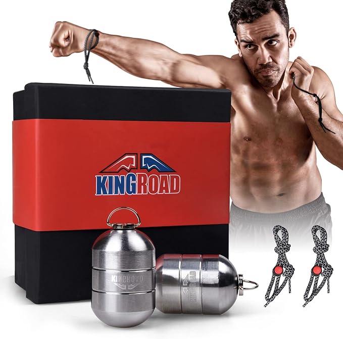 Boxing Cardio Hand Weights Sets for Women and Men,Ultra-Dense Metal Hand Weights Cylindrical-Shape with Adjustable Rope for Shadowboxing, Kickboxing, Walking, Yoga Trainer Boxing Workout Equipment