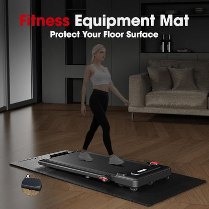 Treadmill Walking Pad Mat 84" x 36", 1/4" Thick Treadmill Mat for Carpet Floors Protector, Waterproof Non-Slip Walking Pad Mat,Noise Reduction,Stationary, Exercise Equipment Mat for Indoor Cycles