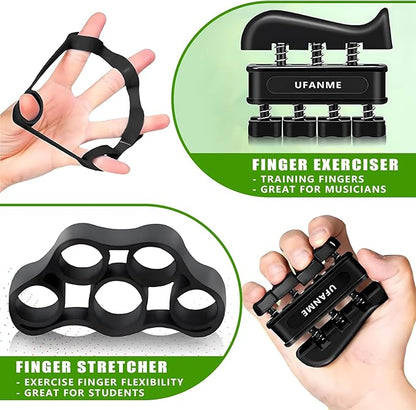 Hand Grip Strengthener,Grip Strength Trainer,22-132 Lbs Adjustable Resistance Forearm Exerciser Workout for Rehabilitation Athletes Climbers Musicians