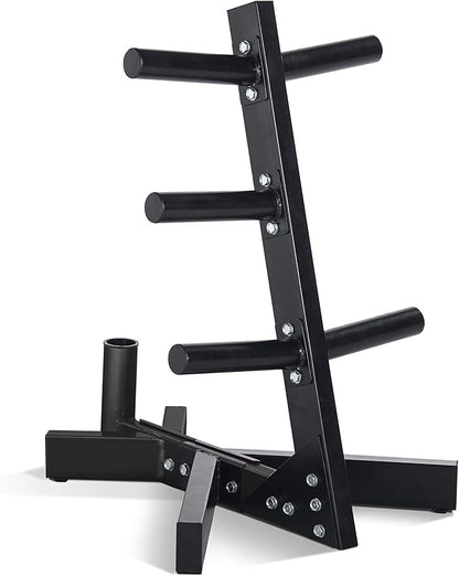 CAP Barbell Olympic Plate Tree Storage Rack, Multiple Colors