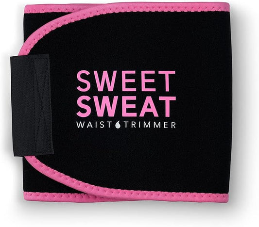 Sweet Sweat Waist Trimmer for Women and Men - Sweat Band Waist Trainer for High-Intensity Training & Workouts