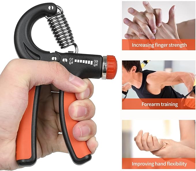 Hand Grip Strengthener, Adjustable Resistance 22-132Lbs (10-60kg),