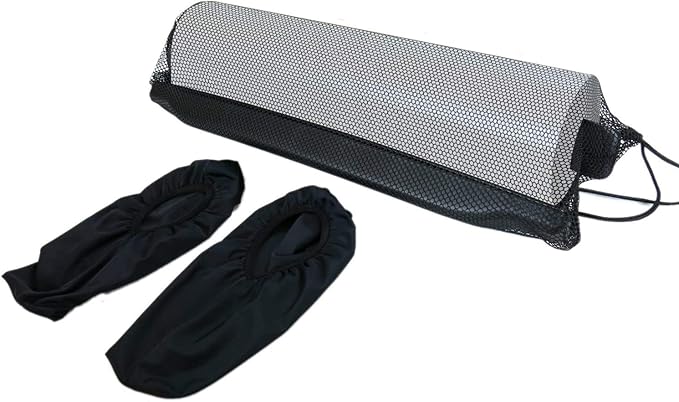 American Lifetime Slide Board - Workout Board for Fitness Training and Therapy with Shoe Booties and Carrying Bag Included