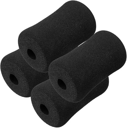 4pcs Sponge Cover Ab Training Sleeve Buffer Tube Pad Bench Press Foam Gym Exercise Equipment Roller Pad Replacement Fitness Equipment Buffer Tube Cover Outer Diameter Accessories