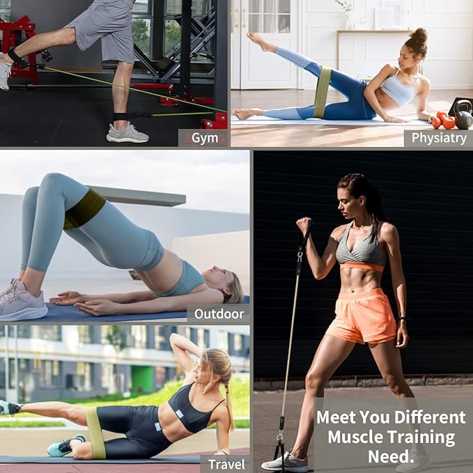 VEICK Resistance Bands, Exercise Bands, Workout Bands, Resistance Bands for Working Out with Handles for Men and Women, Exercising Bands for Fitness Weights Work Out at Home