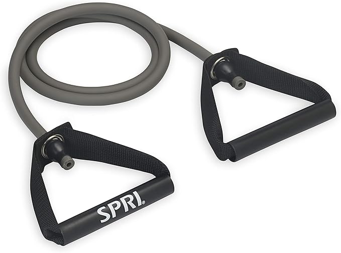 SPRI Resistance Bands with Handles - Exercise Resistance Tube Bands for Strength Training Fitness