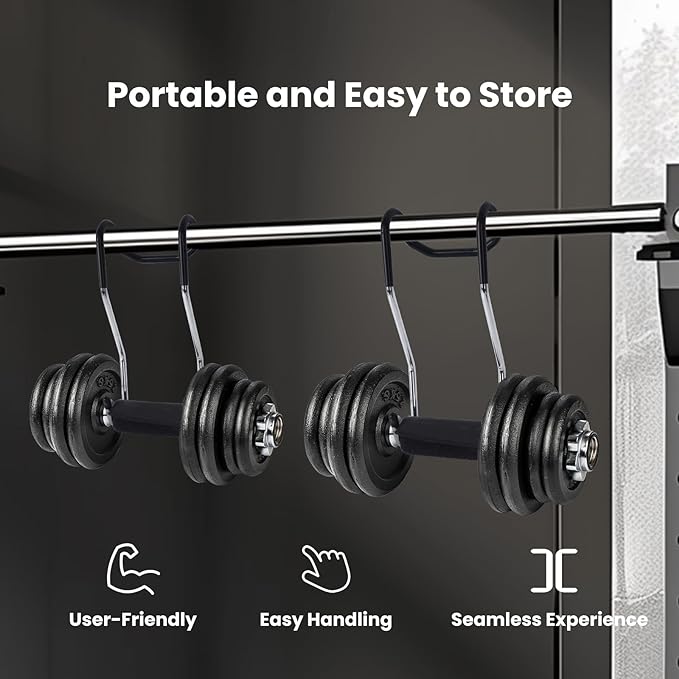 Dumbbell Spotter Hooks : Dumbbell Spotter Hooks Barbell Attachment - mad spotter pro 2.0 dumbbell hooks Dumbbells to Barbells Safety Hanger for Chest Workout Connect to Barbell (Equipped with 2 Dumbbell Gloves)