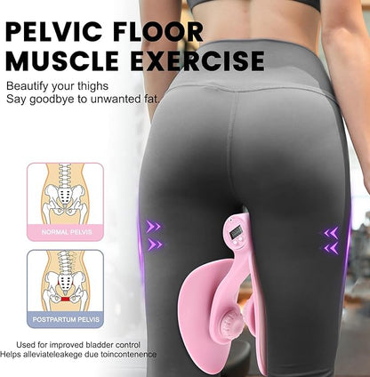 Thigh Master LED Digital Display Inner Thigh Exercise Equipment Pelvic Floor Muscle Trainer Ideal for Postpartum Mothers Sedentary Lifestyles Thigh Fat Reduction and Shaping Home Gym Workout