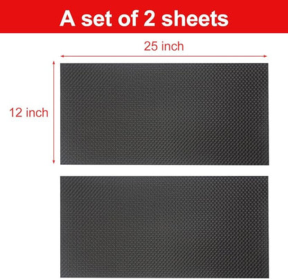 Bike Mat Exercise Bike Mat,Treadmill Mat for Carpet & Hardwood Floors,Mats for Gym Equipment,Indoor Exercise Equipment Mat,Exercise Mat,Fitness Mat,Stationary Bike Mat (Black, 12" × 25" (2 mats))