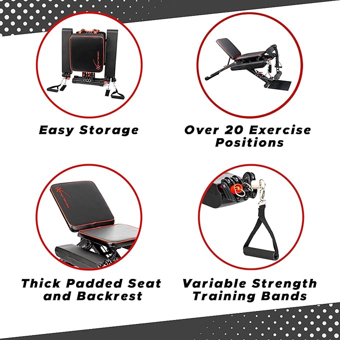 Compact Design, Home Gym, Versitiale Exercises, Workout Equipment, Fitness Equipment