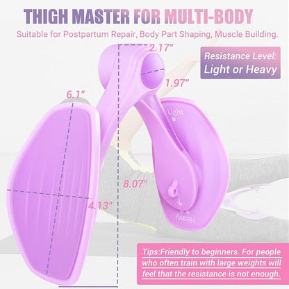 Thigh Master Thigh Exerciser for Women, Enhanced Resistance Hip and Pelvis Trainer, Inner Thigh Exercise Equipment Kegel Exercise Products for Women Home Gym