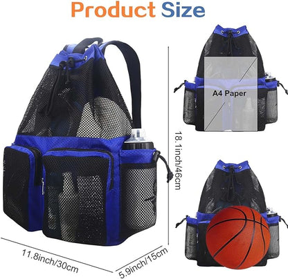 RHCPFOVR Mesh Swim Bags for Swimmers - Drawstring Backpack for Women Men Girls Swim Team Gear Swimming Beach Gym Bag Sports Pool