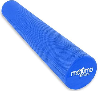 Maximo Fitness Foam Roller– 36" x 6" Exercise Rollers for Trigger Point Self Massage & Muscle Tension Relief - Massager for Back, Fitness, Physical Therapy, Exercise, Pilates and Yoga