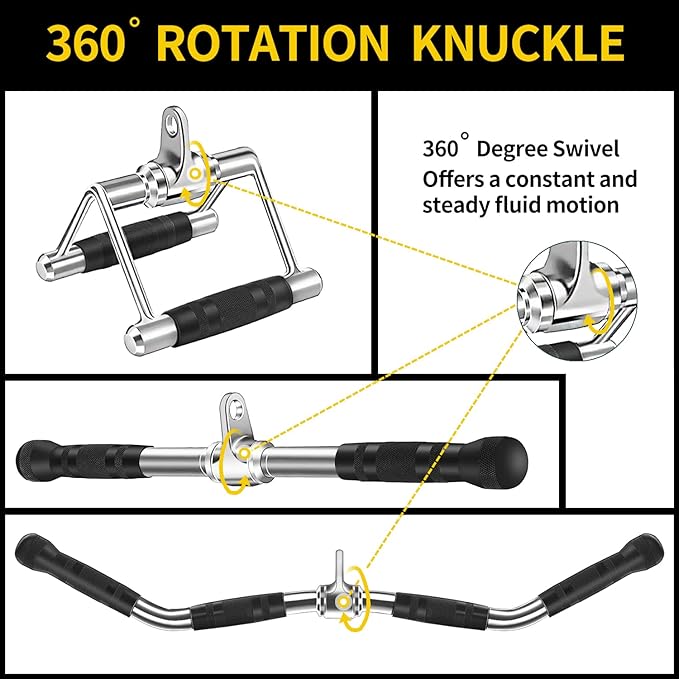 Tricep Press Down Cable Machine Attachment