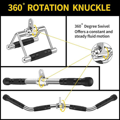 Tricep Press Down Cable Machine Attachment