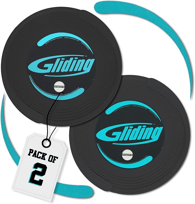 Gliding Discs for Working Out - Exercise Sliders for Carpet & Hardwood Floors 1 Pair, Authentic Workout Sliders Disc for Full Body Resistance Workout, Includes 4 Streaming Video Workouts