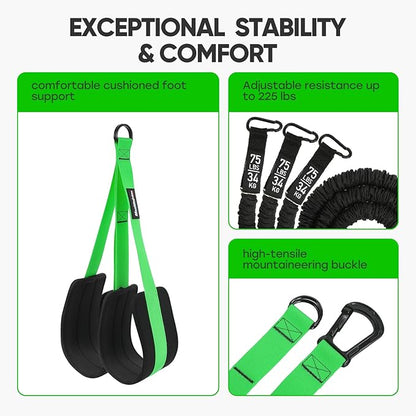 Pull Up Assistance Bands for Strength Training Pull Up Bar Adjustable and Replaceable Pull Up Assist Band with Fabric Feet Mats Pull-up Workout Bands