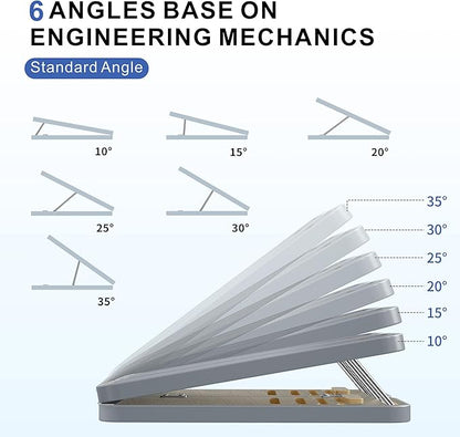 Portable Slant Board is Used for Calf Stretcher, Squat Wedge and Physical Therapy Equipment. 6-Level Adjustable Slant Board Suitable for Knee Ankles and Legs,Can be Separated and Combined Easy