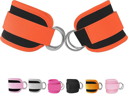 Fitness Ankle Straps for Cable Machines 2 Pack