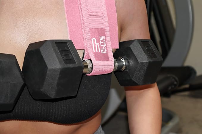 Elite Physiques Hip Thrust Belt Easy to Use with Dumbbells, Kettlebells, or Plates, Slip-Resistant Padding that Protects Your Hips for the Gym, Home Workouts, or On the Go