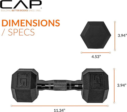 CAP Barbell Coated Dumbbell Weight