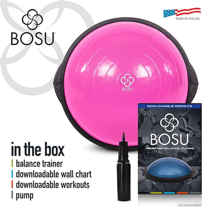 BOSU Sport Balance Trainer, Travel Size Allows for Easy Transportation and Storage, 50cm,