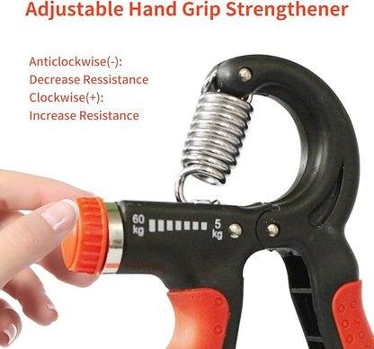 Grip Strength Trainer Adjustable Resistance 22-132 Lbs Hand Grip Strengthener Forearm Exerciser with Counter