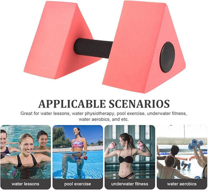 BESPORTBLE Triangle Water Aerobic Exercise Foam Dumbbells Water