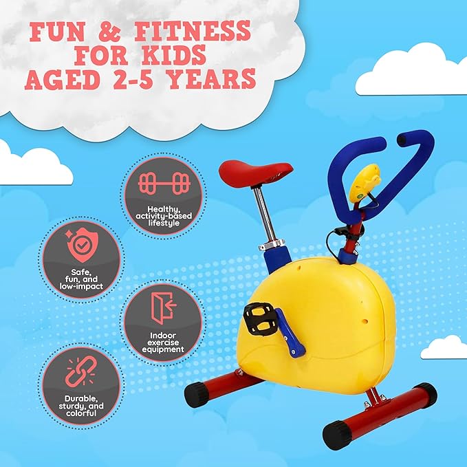 Redmon Fun and Fitness Exercise Equipment for Kids - Happy Bike