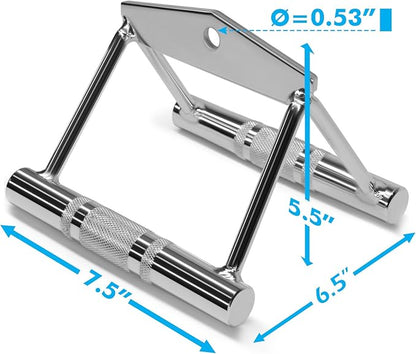 A2ZCARE Combo Tricep Press Down Cable Attachment - Cable Machine Accessories for Home Gym with Multi Option