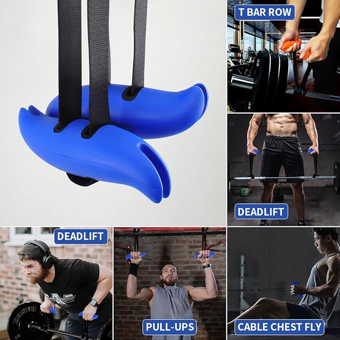 Pull up Handles, Resistance Band Neutral Grip Handles,Multifunction Gym Workout Handles,Cable Machine Handles Used as Pull up Grips, LAT Pull Down Machine Attachment, T-bar Row