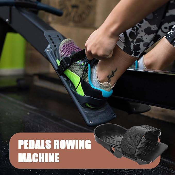 BESPORTBLE 1 Pair Rowing Machine Foot Pedals Bicycle Accessories Exercise Equipment Bike Accessories Rowing Machines for Home Rowing Machine Pedals for Indoor Fitness Equipment Plastic