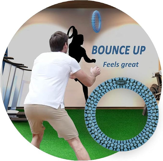 Bouncy Sports Hoops Hand Eye Coordination Training Tool Sports Equipment Reaction Speed Training Tool for Improving Agility & Reflex Skills Easy to Catch and Throw Great for Family