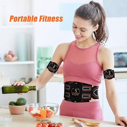 ABS Stimulator, Abdominal Toning Belt Trainer, Abs Workout Equipment, Ab Sport Exercise Belt for Men and Women BFB-11