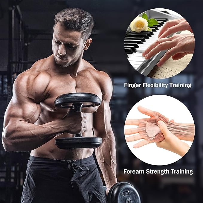 Suaoilblna Grip Strength Trainer,Gripster,Finger Strengthener，Hand Grip Strengthener,Hand Exercisers for Strength,Finger Exerciser & Hand Strengthener,forearm strengthener, black-01