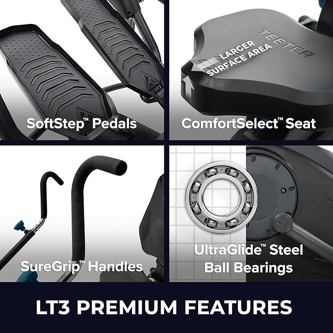 FreeStep LT3 Recumbent Cross Trainer Stepper-Zero-Impact Exercise w/Patented Physical Therapy Stride Technology, Whisper-Quiet, Free App w/Trainer-Led Workouts