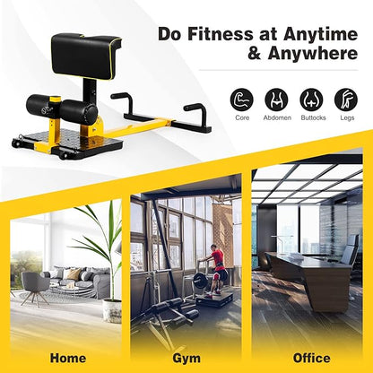 Sissy Squat Machine 8 in 1 Adjustable