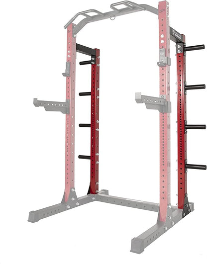 Signature Fitness SF-SS1 1,000 Pound Capacity 3” x 3” Power Rack Squat Stand, Includes J-Hooks and Safety Spotter Arms, Optional Conversion Kits