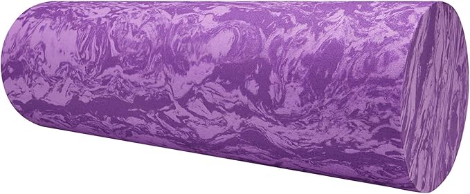 Gaiam Restore Foam Roller for Muscle Massage - Deep Tissue Muscle Massager for Sore Muscles & Stimulation - Total Body Pain Relief, Back, Neck, Foot, Calf, Leg, Arm (18 Inch and 36 Inch)