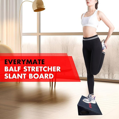 Squat Slant Board Calf Stretcher, Squat Wedge, Slant Board for Squats, Non-Slip Heel Elevated Squat Wedge Block for Weightlifting and Calf Stretching, Knees Over Toes Equipment