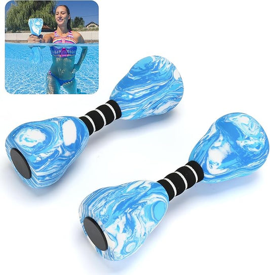 Aquatic Dumbbells, 2PCS Foam Water Weights, Aerobic Exercise