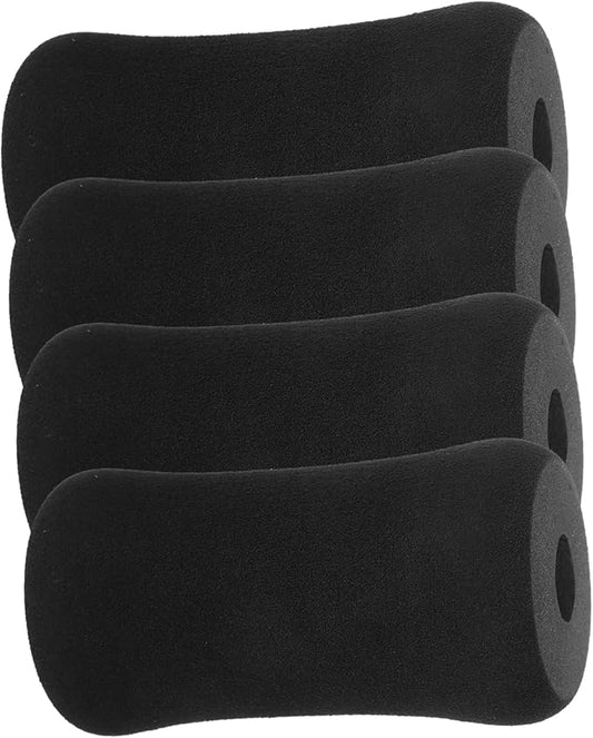 KICHOUSE 4pcs Foot Pad Roller Sleeve Foam Mat Foot Pads Rollers Gym Parts Foot Foam Pads Rollers Ab Training Accessory Gym Exercise Equipment Fitness Feet Socket