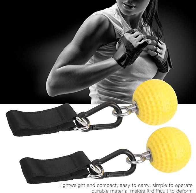 Health Gear Pull Up Grips Ball Grip Strength Trainer, Climbing Grip Strength Training Pull Up Grips Handles, Cable Machine Attachments, Pull Down Attachment for Hand Wrist Finger