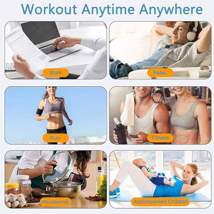 Muscle Toner ABS Stimulator Training Workout Belt Body Abdominal Toning Gear Waist Trimmer Ab Workouts Intelligent Fitness Apparatus for Men Women Abdomen/Arm/Leg Home Office Exercise Blue