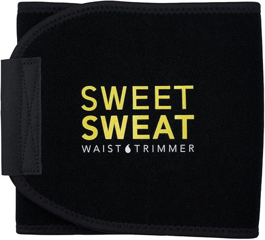 Sweet Sweat Waist Trimmer for Women and Men - Sweat Band Waist Trainer for High-Intensity Training & Workouts